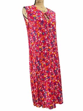 Woman Within Floral Pink Plus-Size Dress. EC  size 18